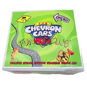 Vintage Chevron Cars Fun Club Box With Special Edition Series Car & Accessories